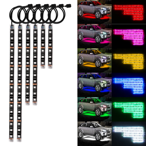 RGB Voice Control LED Car & Motorcycle Glow Lights
