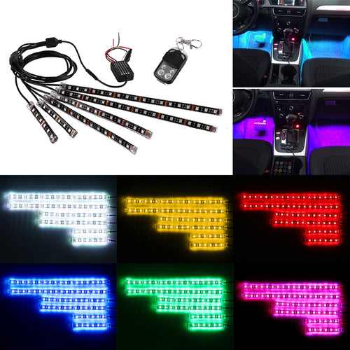 RGB Voice Control LED Car & Motorcycle Glow Lights