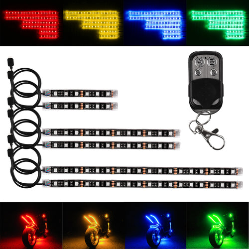 RGB Voice Control LED Car & Motorcycle Glow Lights